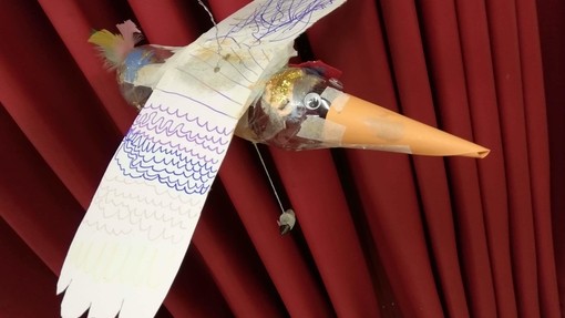 Horfield Primary School pupils bird art work as part of a Science Summit