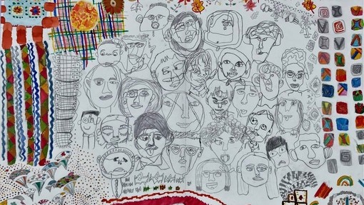 how pupils see themselves through mixed media aiming to celebrate their varied cultural heritages.
